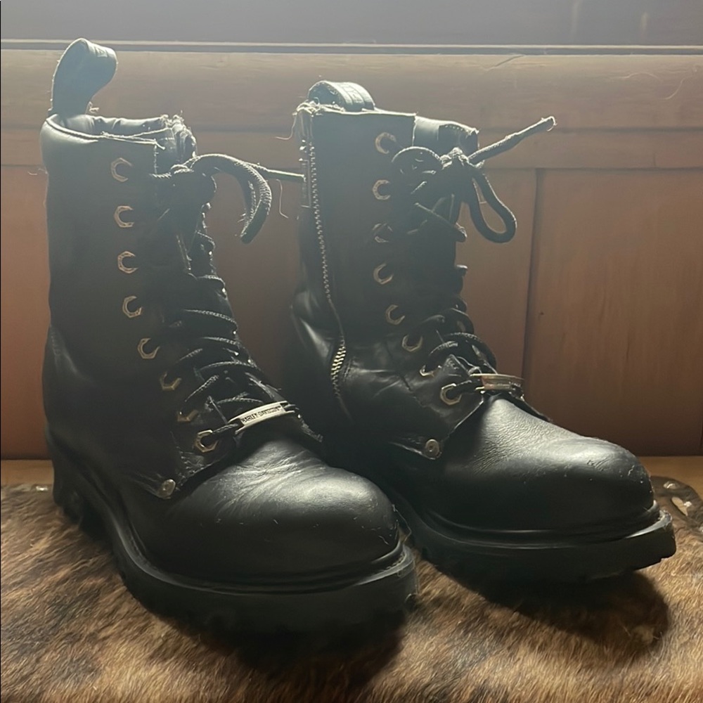 Harley-Davidson Black Leather Boots